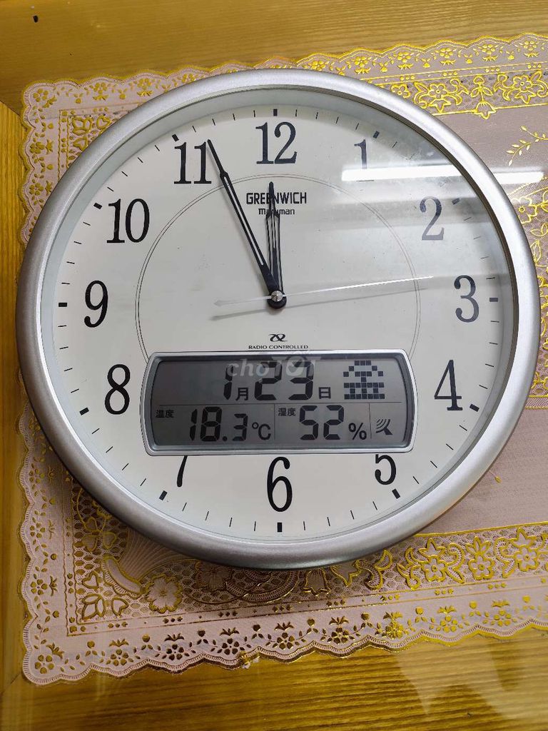 Đồng hồ treo tường Greenwich Bạc. Mua bán Nội thất, đồ gia dụng khác tại Thành phố Hải Dương Hải Dương được đăng bởi Kiên Nguyễn Trung hình 1