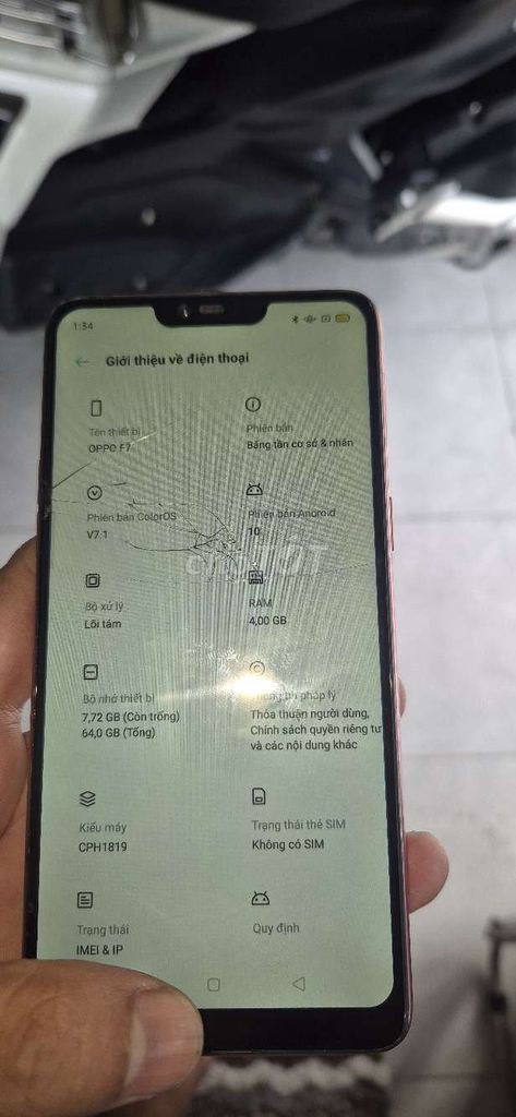 OPPO F7 64GB Đỏ. Mua bán Điện thoại tại Thành phố Biên Hòa Đồng Nai được đăng bởi Châu nguyễn  hình 1