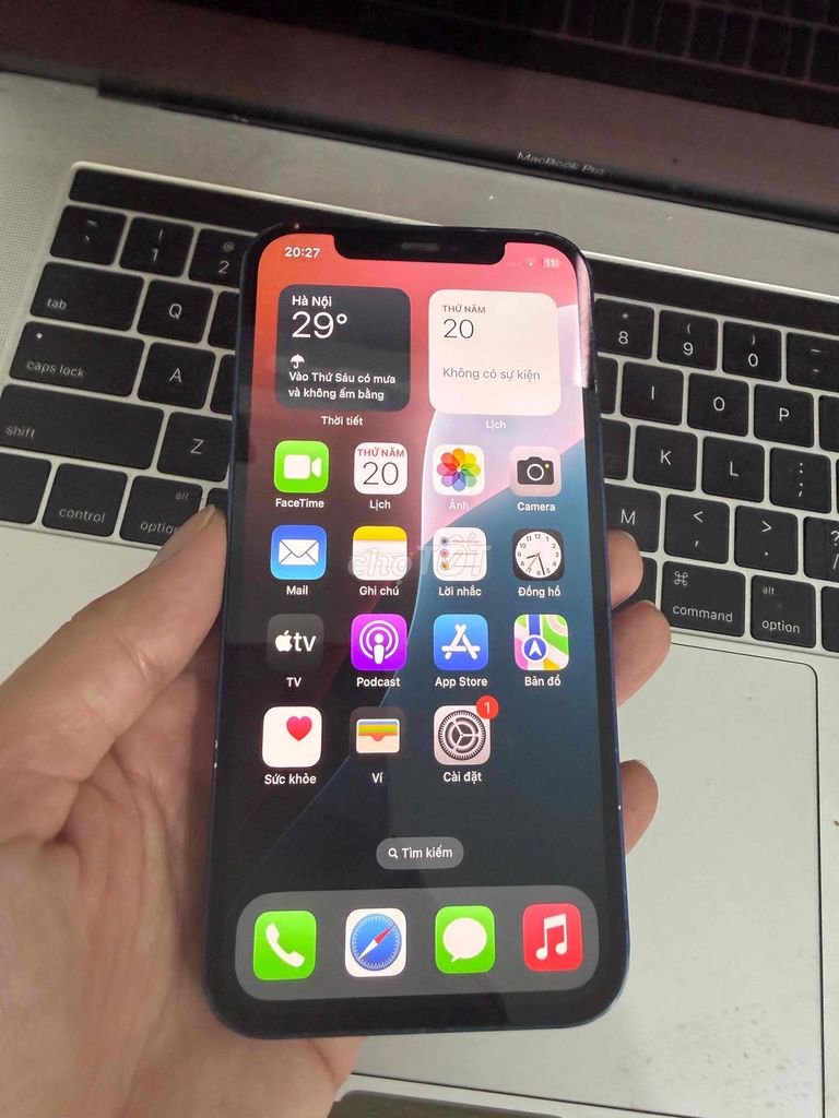 iPhone 12 64GB Xanh quốc tế zin all. Mua bán Điện thoại tại Quận Ninh Kiều Cần Thơ được đăng bởi LyN hình 1