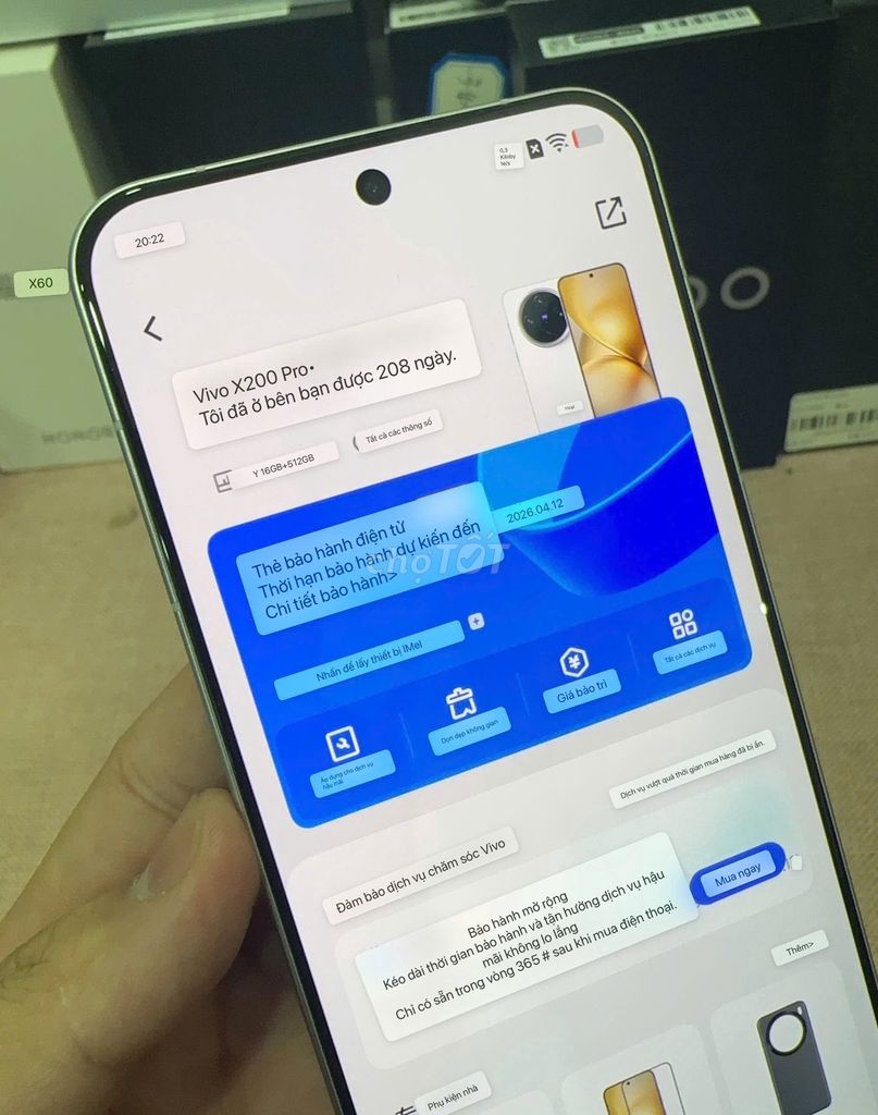 Vivo X200 Pro Mini 16/512 Trắng sạc 120w flash COD. Mua bán Điện thoại tại Quận Hoàng Mai Hà Nội được đăng bởi Trần Ngọc Hiếu hình 5