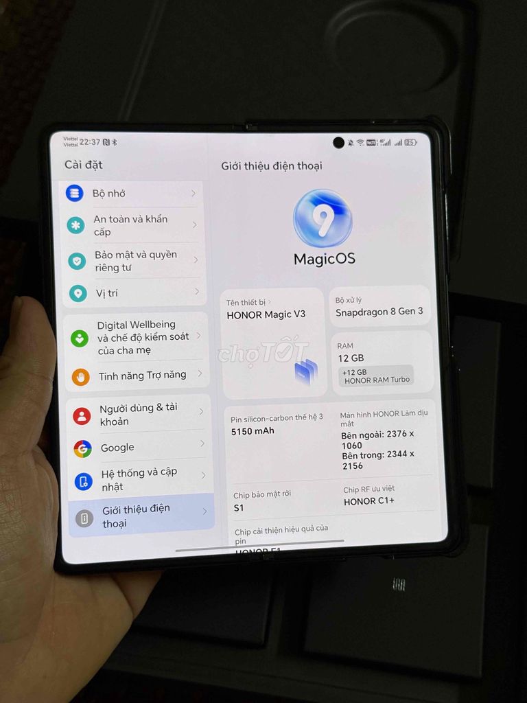 Honor Magic V3 512GB Xanh. Mua bán Điện thoại tại Thành phố Bắc Ninh Bắc Ninh được đăng bởi Hữu hình 1