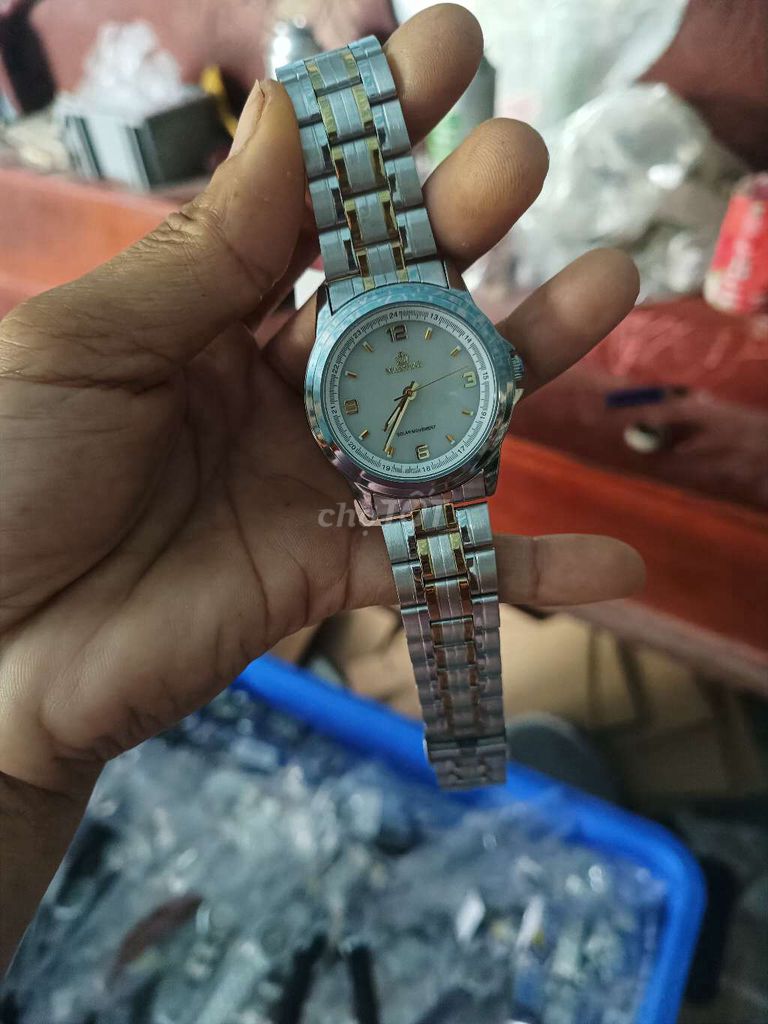 Đồng hồ Masstal Nam 37mm Bạc Vàng. Mua bán Đồng hồ tại Huyện Châu Thành Sóc Trăng được đăng bởi hồngtha city hình 1