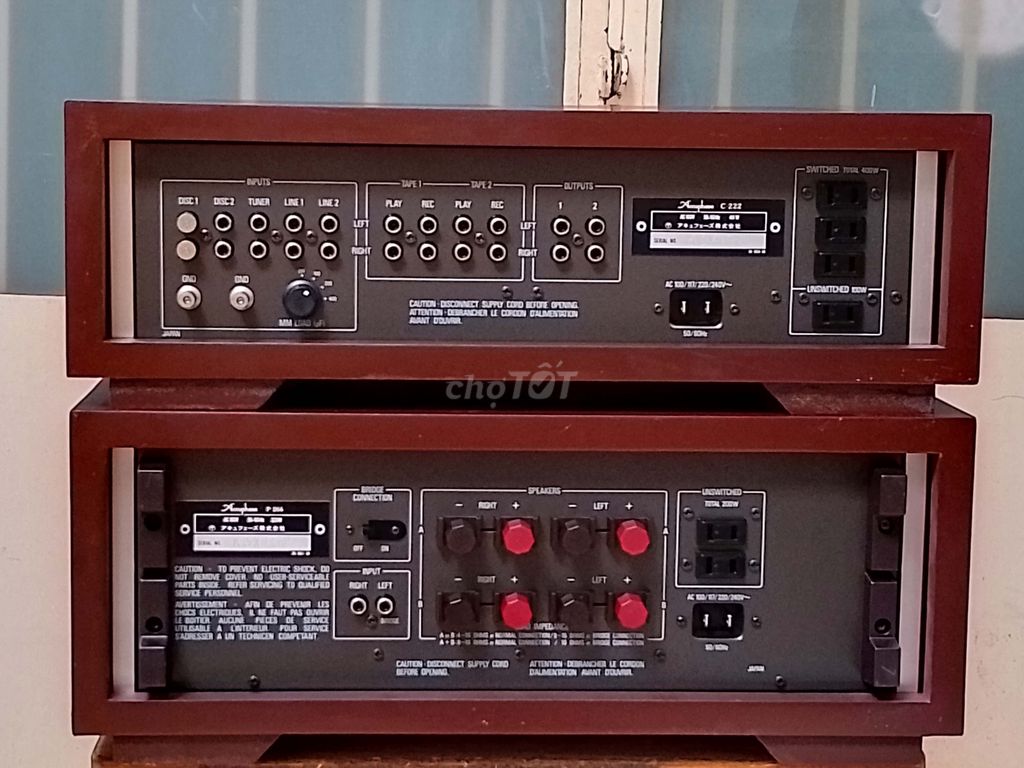 Combo Accuphase power P-266 + pre C-222 Class-A+AB - 126818440