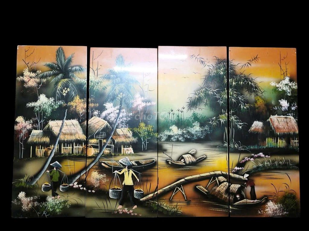 Tranh sơn mài xưa 48cm x 80cm. Mua bán Đồ sưu tầm, đồ cổ tại Quận 11 Tp Hồ Chí Minh được đăng bởi Tú hình 1