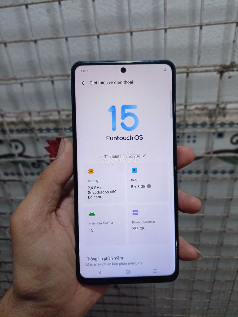 Vivo Y36 ram 8/256GB nguyên bản đẹp 99%. Mua bán Điện thoại tại Quận Bình Thuỷ Cần Thơ được đăng bởi CH Thuan Mobile hình 1