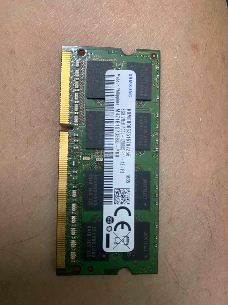 Ram Samsung 8G ddr3L bus 1600mhz zin usa chuẩn