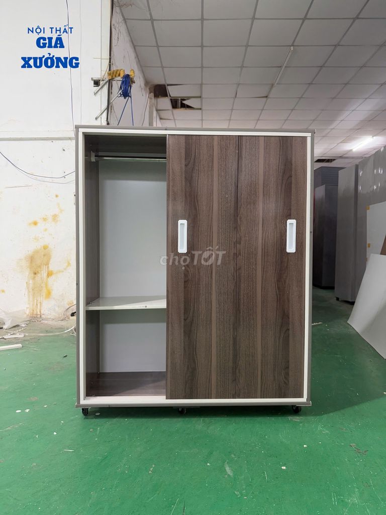 TỦ NHỰA CỬA LÙA MỚI 1M4 GIÁ RẺ