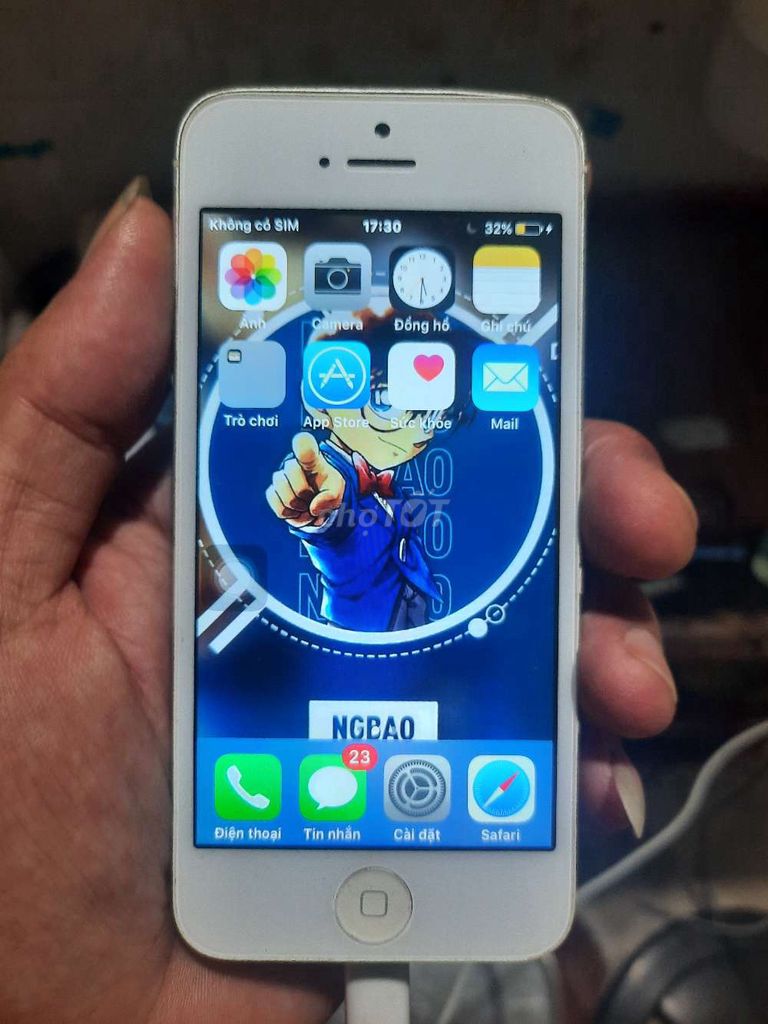Apple iPhone 5 16GB Trắng. Mua bán Điện thoại tại Thành phố Biên Hòa Đồng Nai được đăng bởi Lehoang Minhphu hình 1