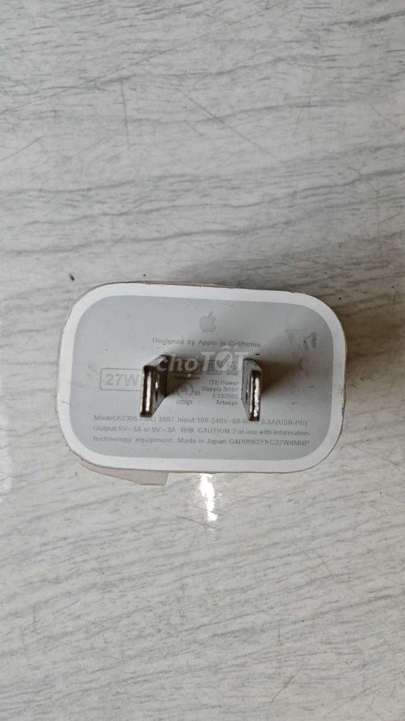 Củ sạc Apple 20w. Mua bán Phụ kiện (Màn hình, Chuột...) tại Thành phố Nam Định Nam Định được đăng bởi Hoàng Việt  hình 1