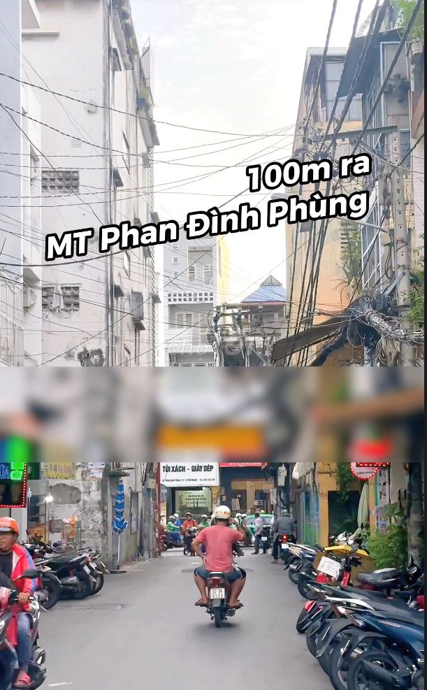 Nhà 49m2 Phan Đăng Lưu gần ngã 4 Phú Nhuận. Xây 3 tầng, giá 2 tỷ 450