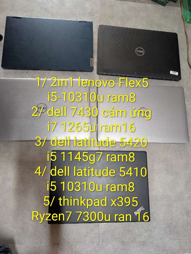 laptop dell lenovo combo 5 máy đời cao. Mua bán Laptop tại Huyện Long Thành Đồng Nai được đăng bởi laptop cũ giá rẻ hình 1