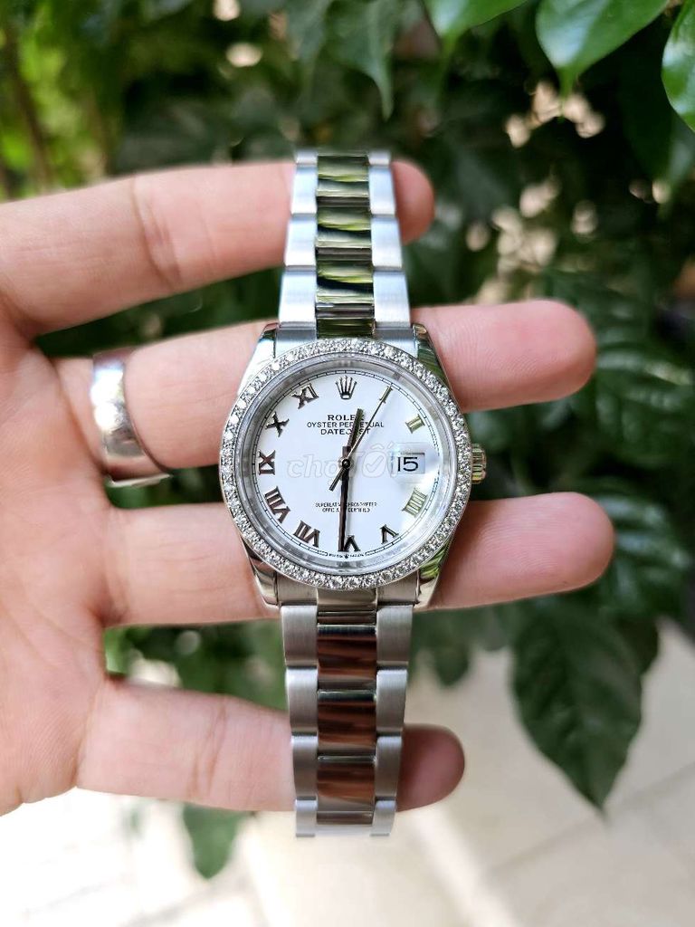Rolex Datejust 126234 White Roman niềng kctn 2li. Mua bán Đồng hồ tại Quận Tân Phú Tp Hồ Chí Minh được đăng bởi Đồng Hồ Long Swiss hình 1