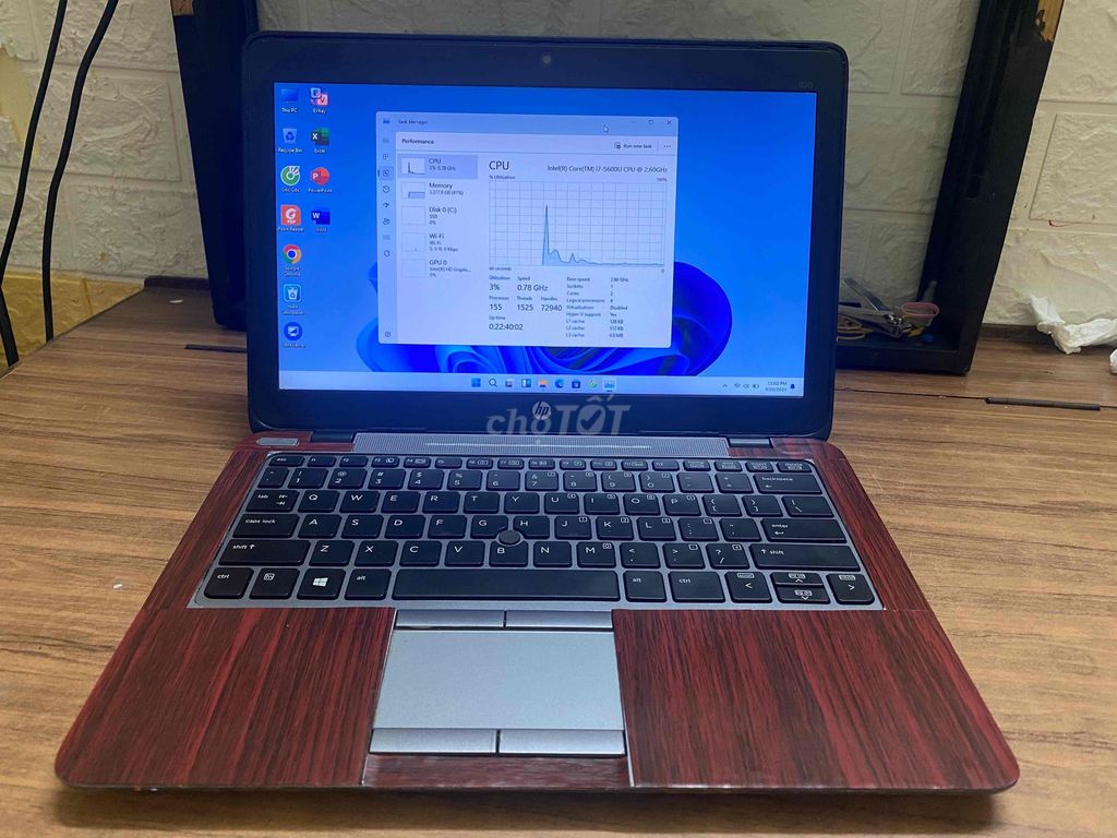 Laptop HP 820 I7-th5-8Gb-SSD 128 Gb