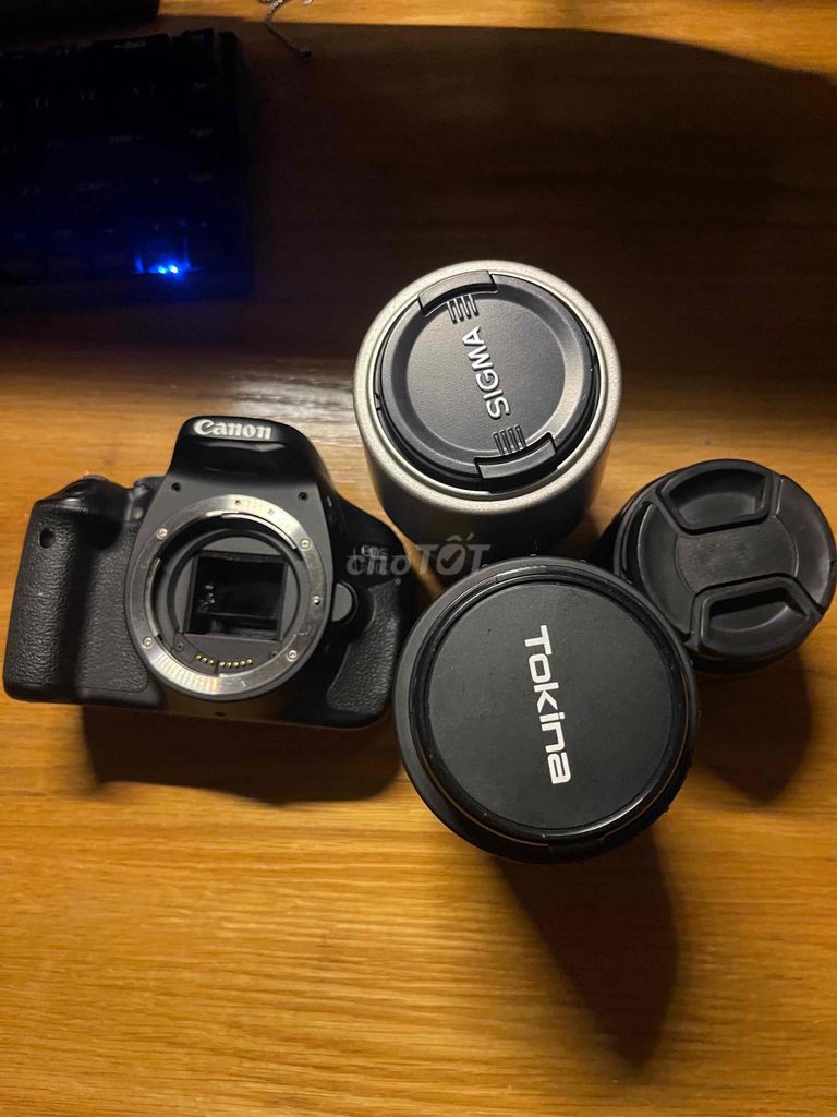 Máy ảnh Canon EOS 600D Đen và lens Sigma, Tamron. Mua bán Máy ảnh, Máy quay tại Thành phố Dĩ An Bình Dương được đăng bởi Thiên Duck hình 1