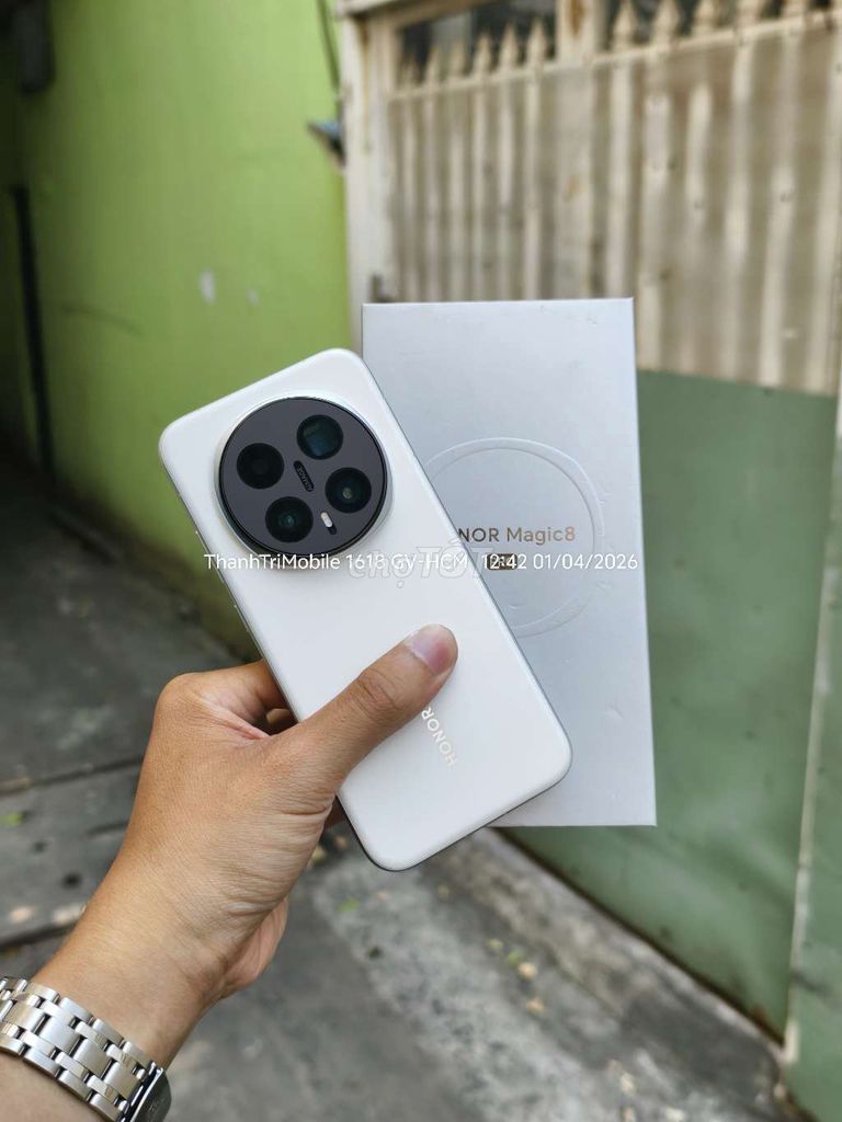 Honor Magic 8 Pro Trắng 16/512 fullbox nội địa. Mua bán Điện thoại tại Quận Gò Vấp Tp Hồ Chí Minh được đăng bởi Thanh Tri hình 1