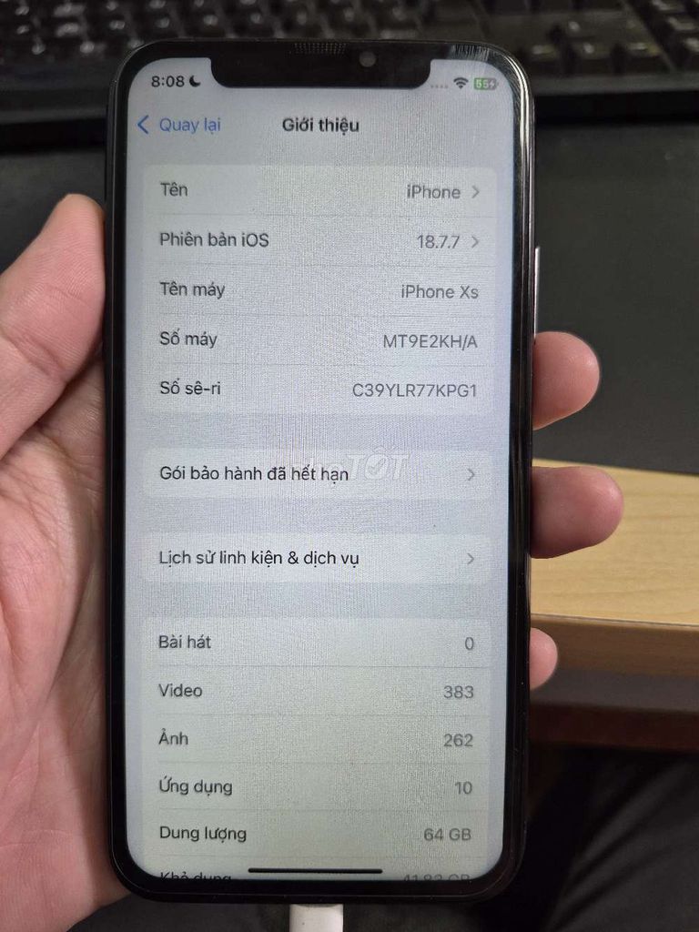 iPhone XS 64GB Đen. Mua bán Điện thoại tại Thành phố Thủ Dầu Một Bình Dương được đăng bởi Phú hình 1