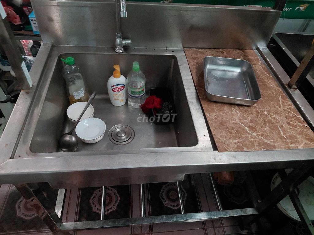 Bồn rửa chén Inox Bạc 66x104x79cm. Mua bán Dụng cụ nhà bếp tại Thành phố Thuận An Bình Dương được đăng bởi Quyen hình 1