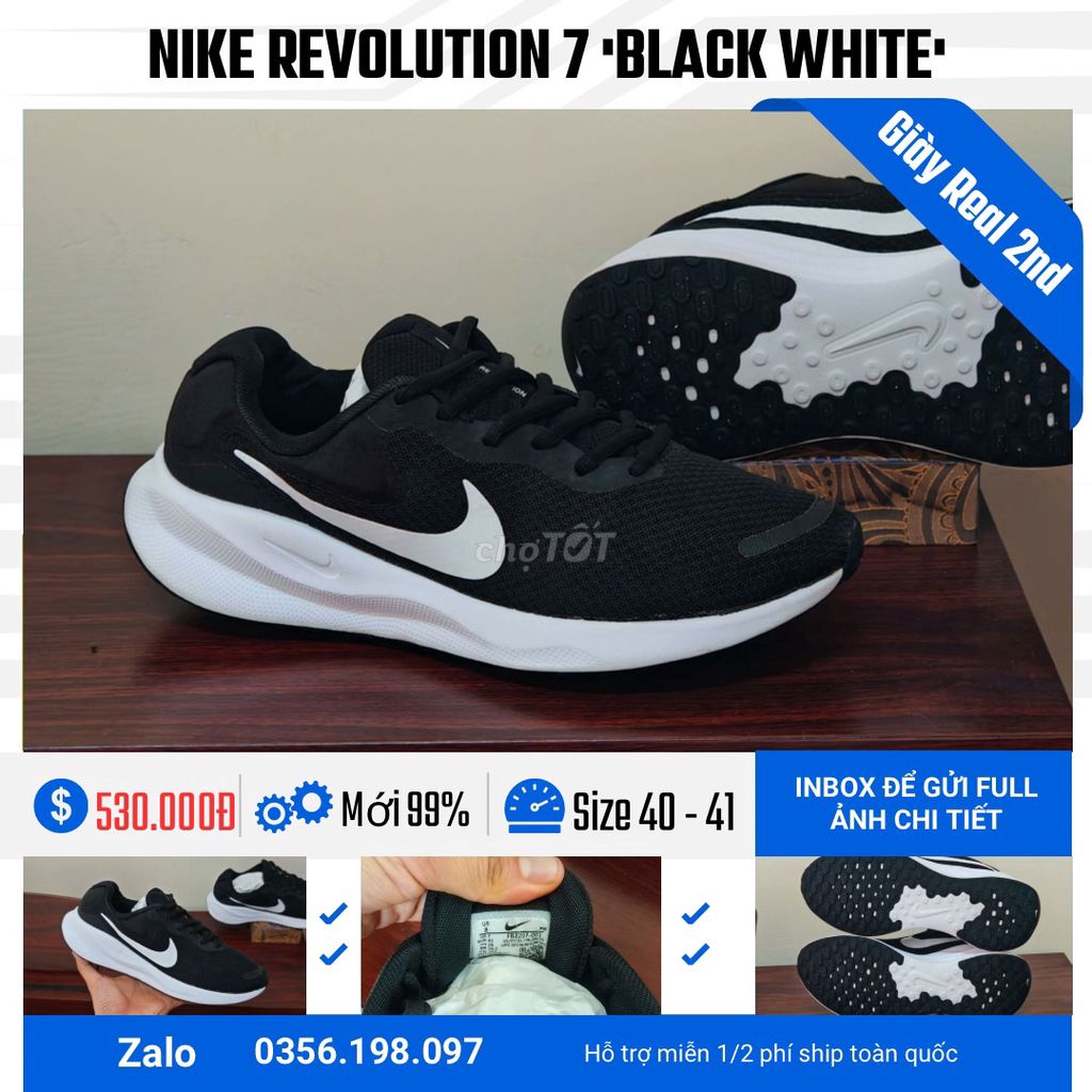[CHÍNH HÃNG] [Mới 99%] Giày Nike Revolution 7. Mua bán Giày dép tại Quận Hoàn Kiếm Hà Nội được đăng bởi chú CÔNG AN bán giày CHÍNH HÃNG hình 1