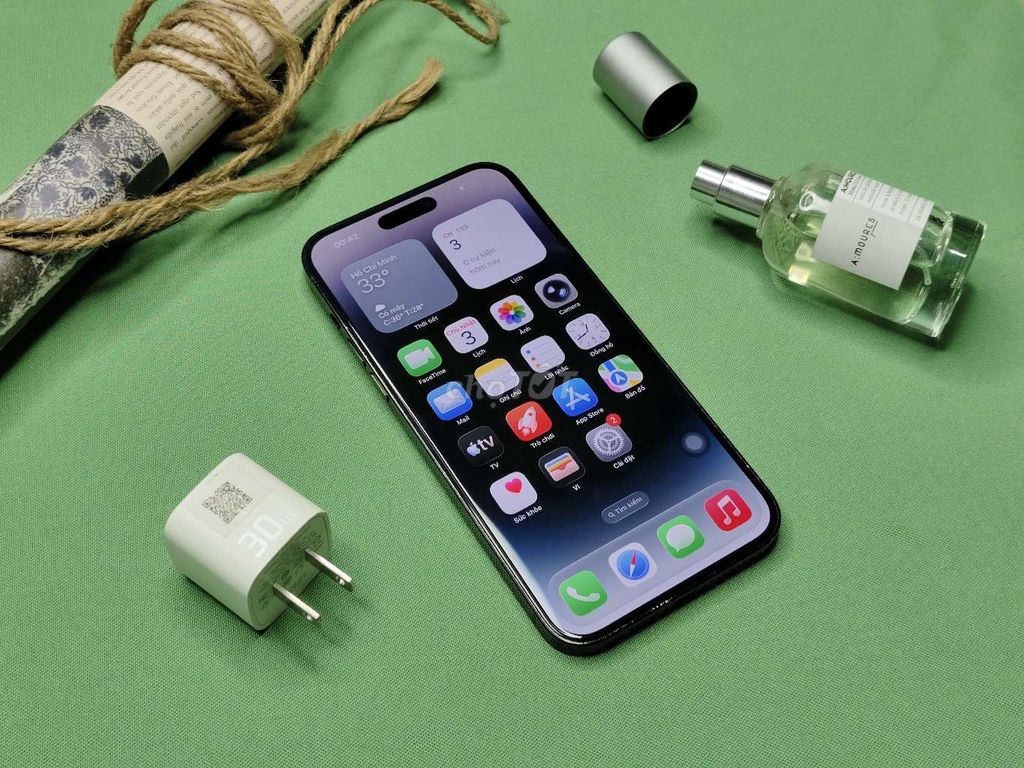iPhone 14 Promax 128GB mỹ, zin pin mới, bh 3th ạ. Mua bán Điện thoại tại Thành phố Long Xuyên An Giang được đăng bởi Trung Mobile  hình 1