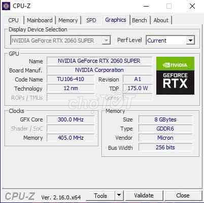 Card đồ họa NVIDIA GeForce RTX 2060 SUPER 8GB. Mua bán Linh kiện (RAM, Card...) tại Quận Kiến An Hải Phòng được đăng bởi Hung Lumo hình 1