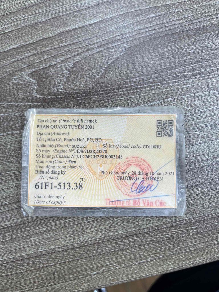 Suzuki GD110HU bst 2021 máy zin êm. Mua bán Xe máy tại Quận 8 Tp Hồ Chí Minh được đăng bởi Cửa Hàng Xe Máy Quang Thắng 394 Phạm Thế Hiển Q8 hình 7