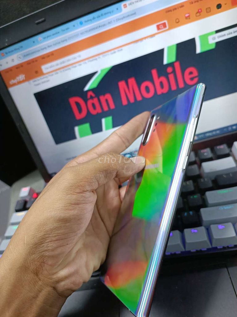 SAMSUNG NOTE 10 PLUS 5G 12GB.256GB PIN4300 FULL CN. Mua bán Điện thoại tại Quận Bình Thạnh Tp Hồ Chí Minh được đăng bởi Dân Mobile hình 4
