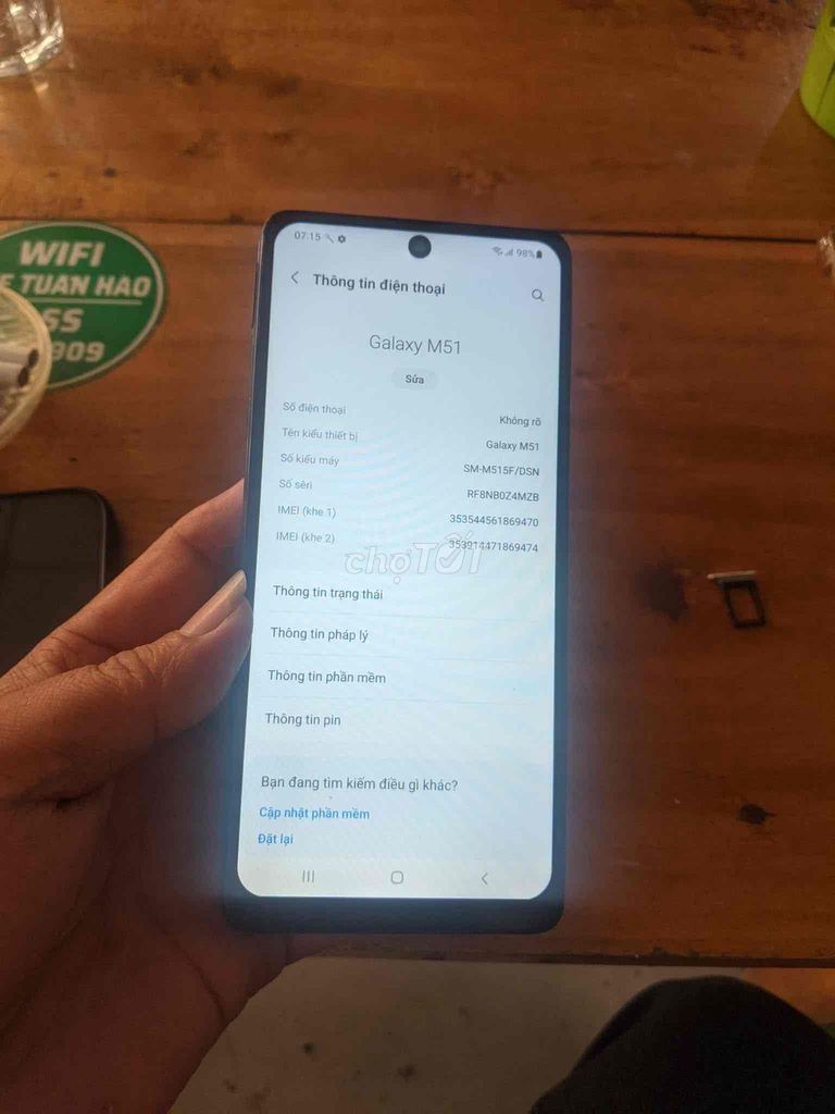 Samsung Galaxy M51 Đen Màn hình lớn. Mua bán Điện thoại tại Thành phố Sóc Trăng Sóc Trăng được đăng bởi Thanh hình 1