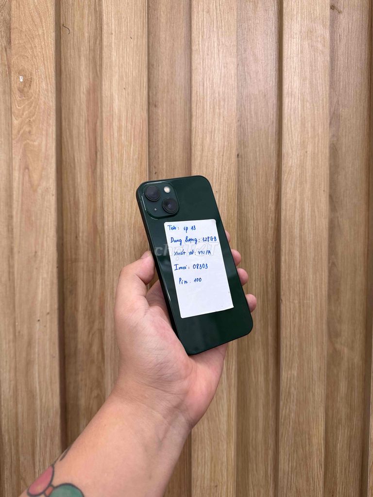 iPhone 13 128GB Xanh VN/A. Mua bán Điện thoại tại Quận Đống Đa Hà Nội được đăng bởi  HT Mobie Trả góp nợ xáu bao duyệt hình 1