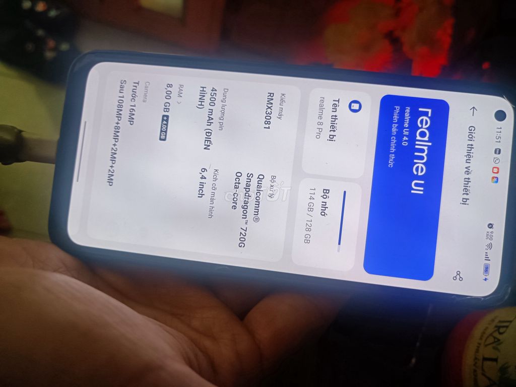 Realme Note 8 Pro 8GB/128GB. Mua bán Điện thoại tại Huyện Bình Chánh Tp Hồ Chí Minh được đăng bởi Cường TrươngQuốc hình 1