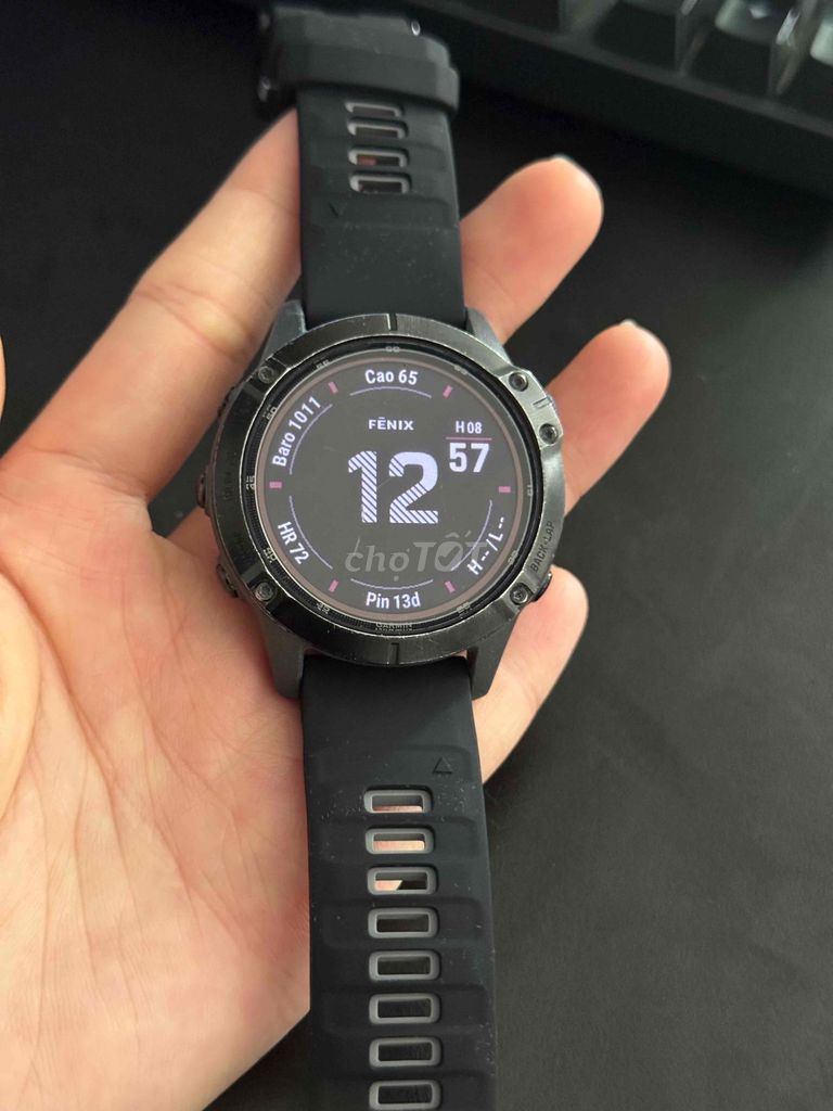 Garmin Fenix 6 Pro Solar Đen 47mm. Mua bán Thiết bị đeo thông minh tại Quận 8 Tp Hồ Chí Minh được đăng bởi Quỳnh Như hình 1