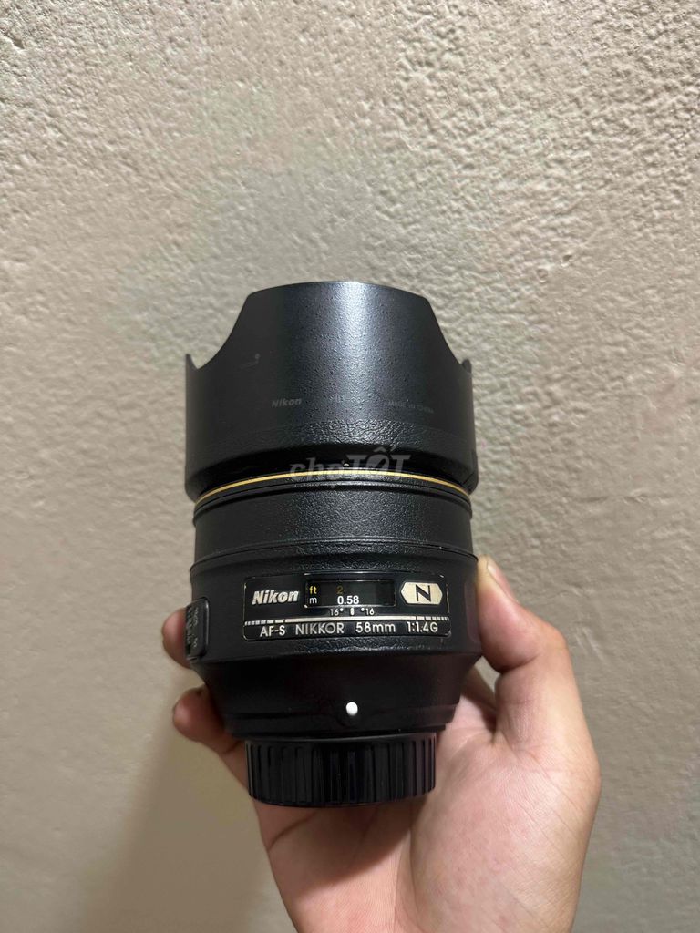 Ống kính Nikon AF-S Nikkor 58mm 1:1.4G Đen. Mua bán Máy ảnh, Máy quay tại Huyện Cao Lãnh Đồng Tháp được đăng bởi Sơn Hải hình 1