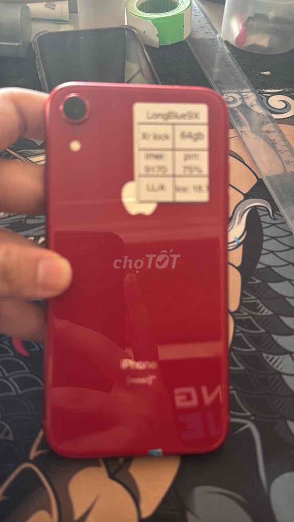 iPhone XR 64GB Đỏ. Mua bán Điện thoại tại Quận Cầu Giấy Hà Nội được đăng bởi Long blue 9x hình 1