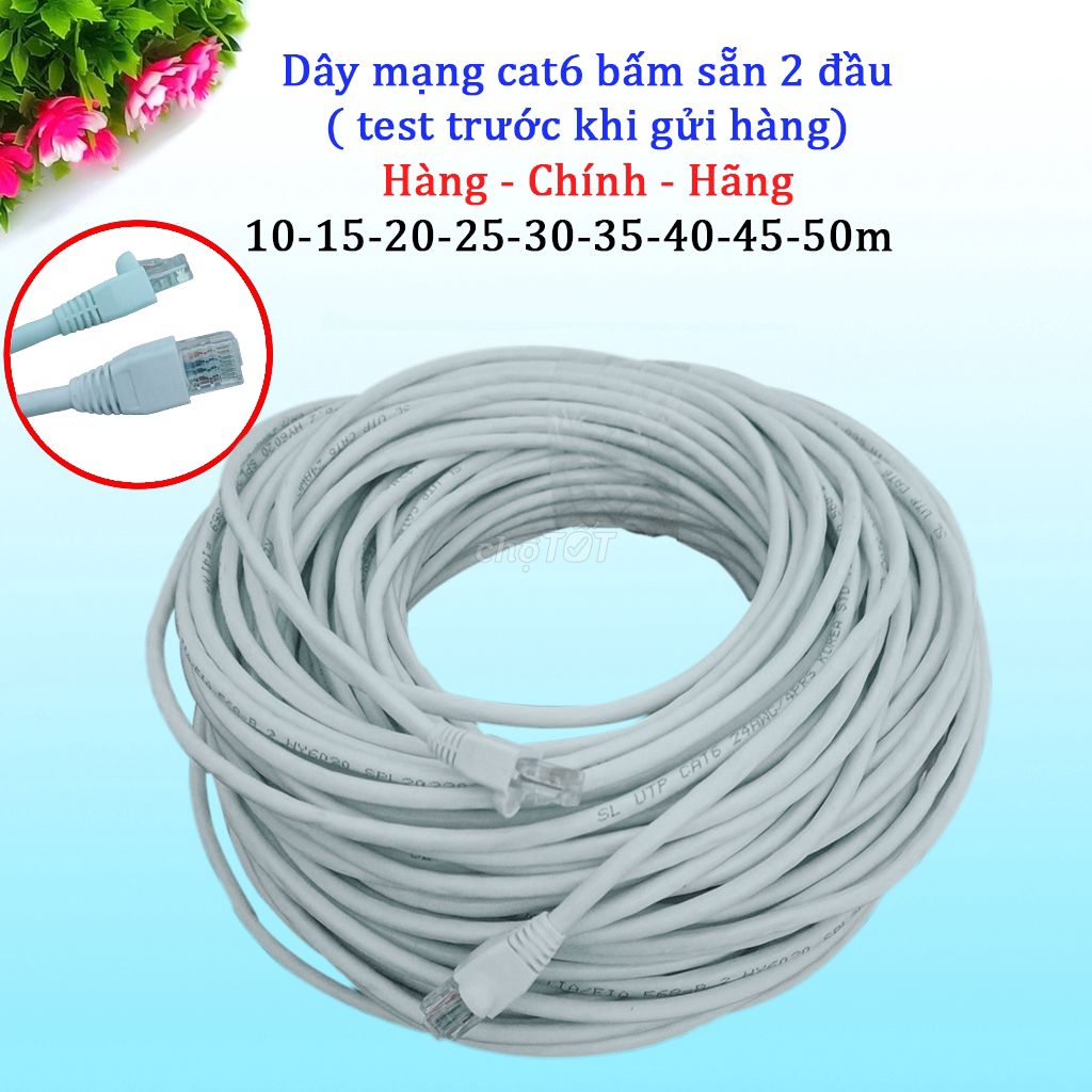 Dây mạng Bấm Sẵn 2 đầu 10m 15m 20m 25m 30m