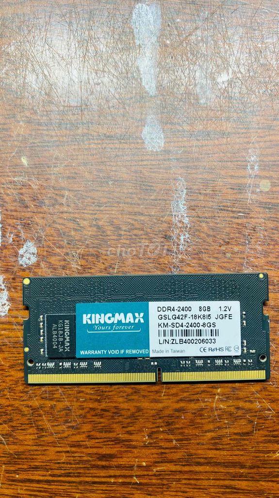 RAM Kingmax KM-SD4-2400-8GS 8GB DDR4. Mua bán Linh kiện (RAM, Card...) tại Thành phố Tây Ninh Tây Ninh được đăng bởi A DI hình 1