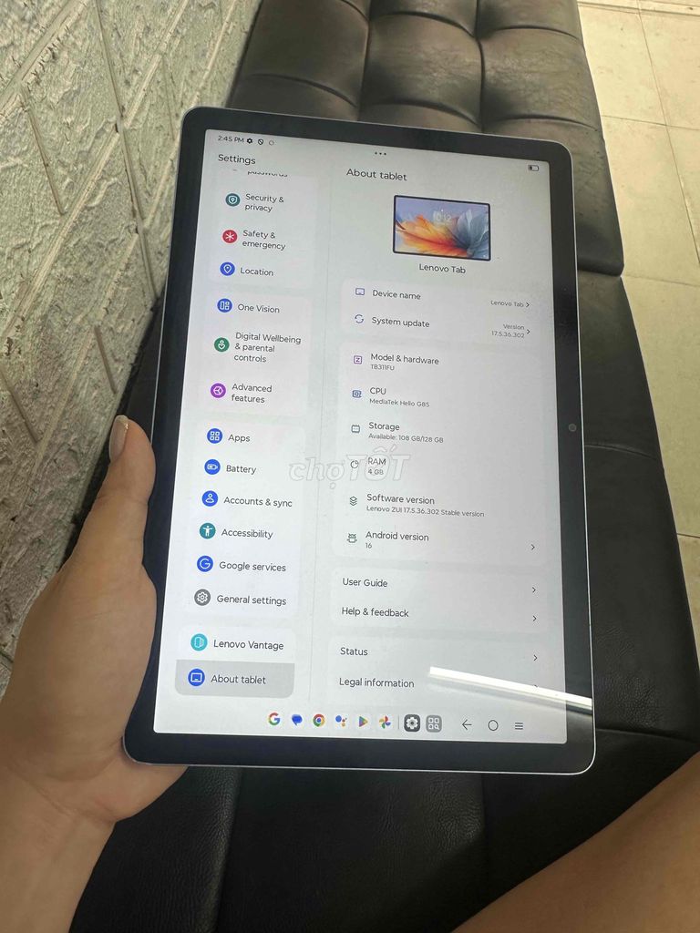 Lenovo Tab 10.1 4GB/128GB wifi. Mua bán Máy tính bảng tại Quận Nam Từ Liêm Hà Nội được đăng bởi Ngô Thị Yến hình 1