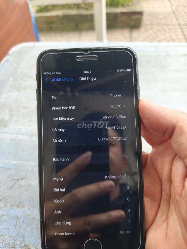 Apple iPhone 8 Plus 64GB Đen. Mua bán Điện thoại tại Huyện An Dương Hải Phòng được đăng bởi Anh Quân hình 1