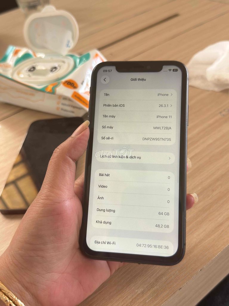 Apple iPhone 11 64GB Đen. Mua bán Điện thoại tại Thành phố Thuận An Bình Dương được đăng bởi Hồng Nhi hình 1