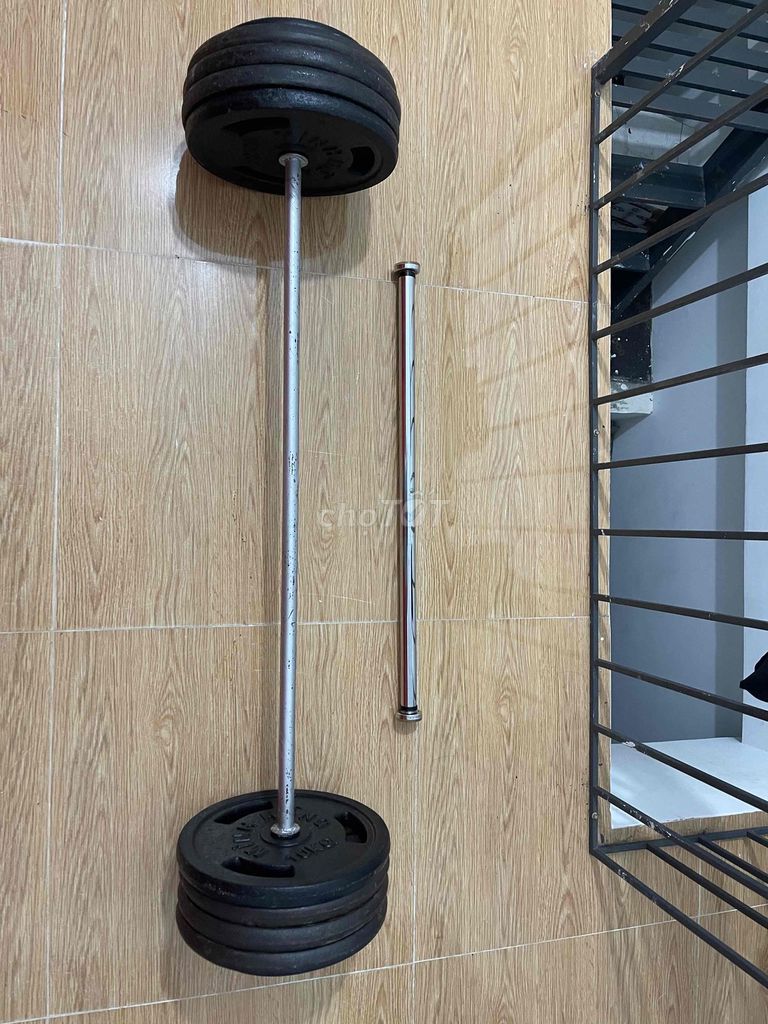 Bộ tạ gym tạ đòn sắt 100kg và xà đơn treo tường. Mua bán Đồ thể thao, Dã ngoại tại Quận 7 Tp Hồ Chí Minh được đăng bởi Phạm Nguyên Vũ hình 1