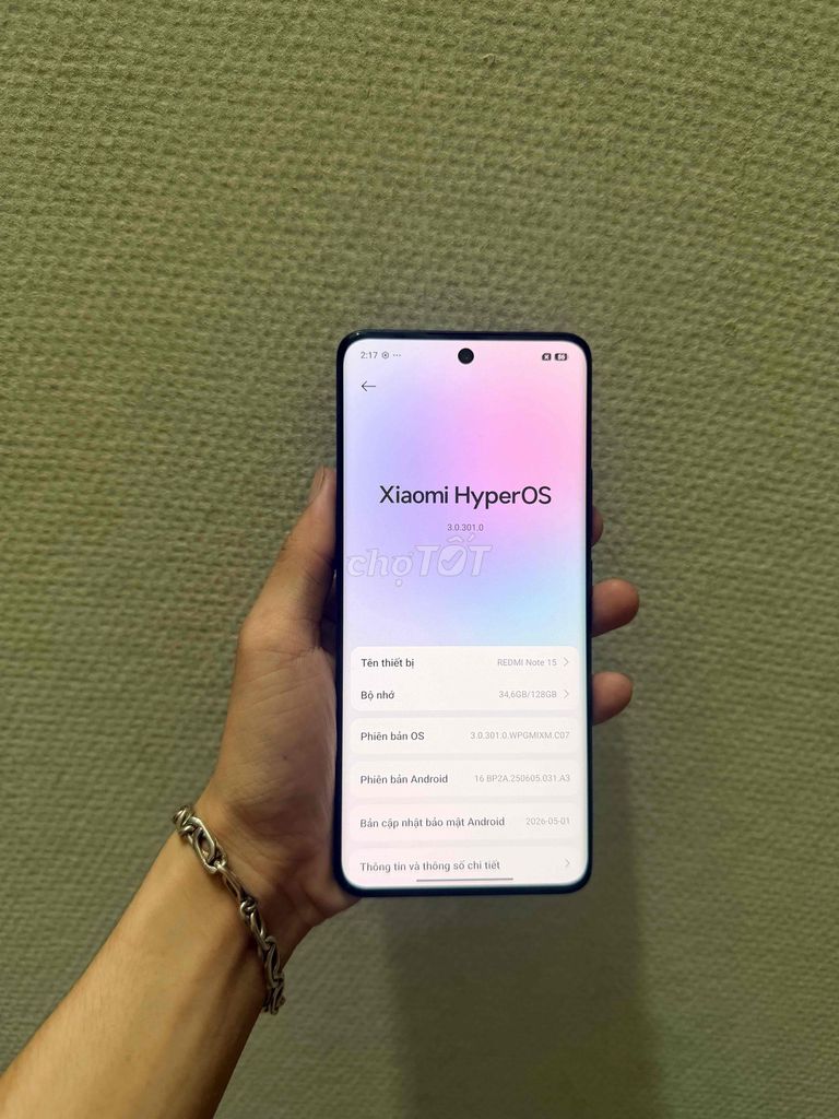 Redmi Note 15 ram8/128gb còn bh 14 tháng. Mua bán Điện thoại tại Thành phố Thủ Đức Tp Hồ Chí Minh được đăng bởi Nguyễn Duy hình 1