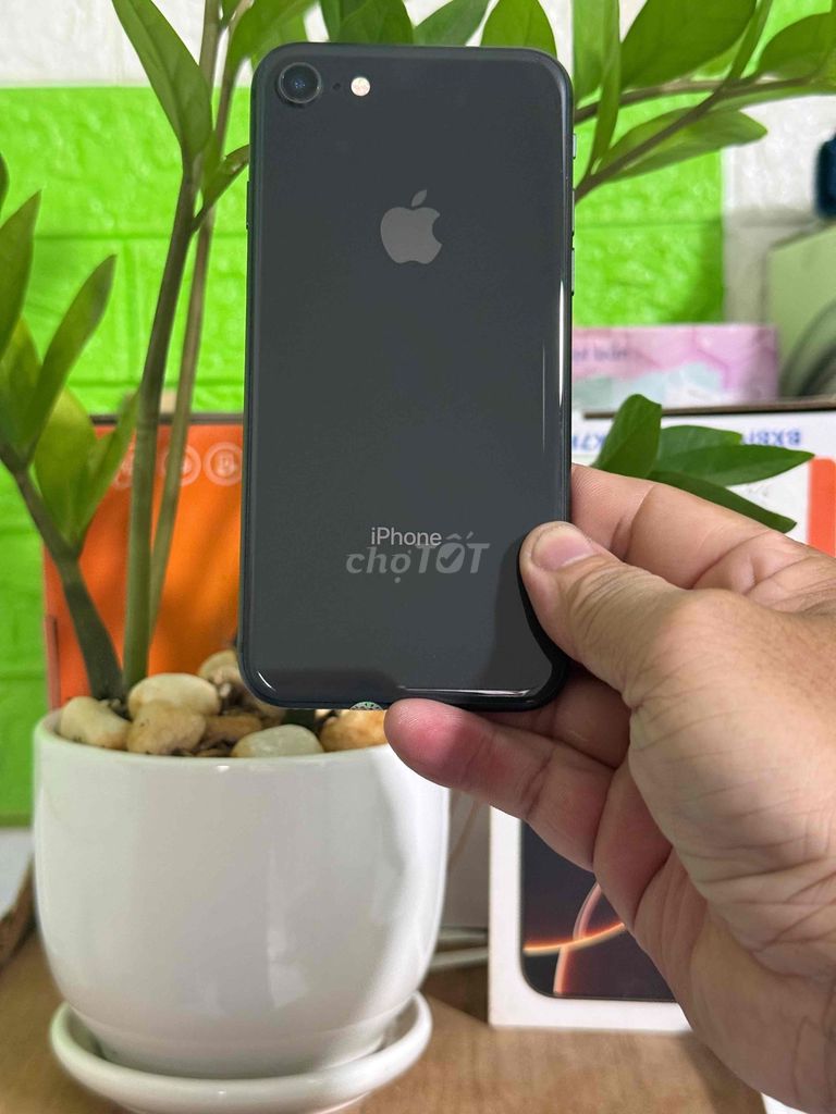 Apple iPhone 8 64GB Đen 100% pin. Mua bán Điện thoại tại Huyện Hóc Môn Tp Hồ Chí Minh được đăng bởi Sonle hình 1