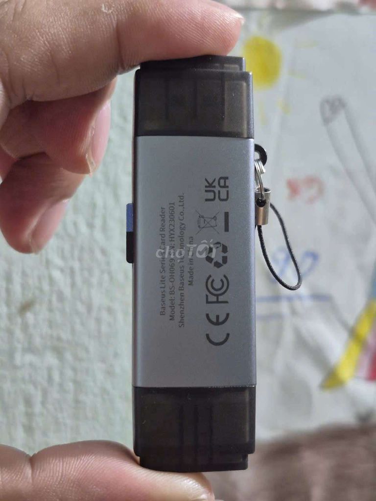 Đầu đọc thẻ Baseus BS-OH069 Xám. Mua bán Phụ kiện (Màn hình, Chuột...) tại Quận Hải Châu Đà Nẵng được đăng bởi Bach Nguyen hình 1