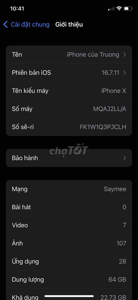 Apple iPhone X 64GB Bể góc màn hình. Mua bán Điện thoại tại Huyện Bình Chánh Tp Hồ Chí Minh được đăng bởi Trương Đình Phú hình 1