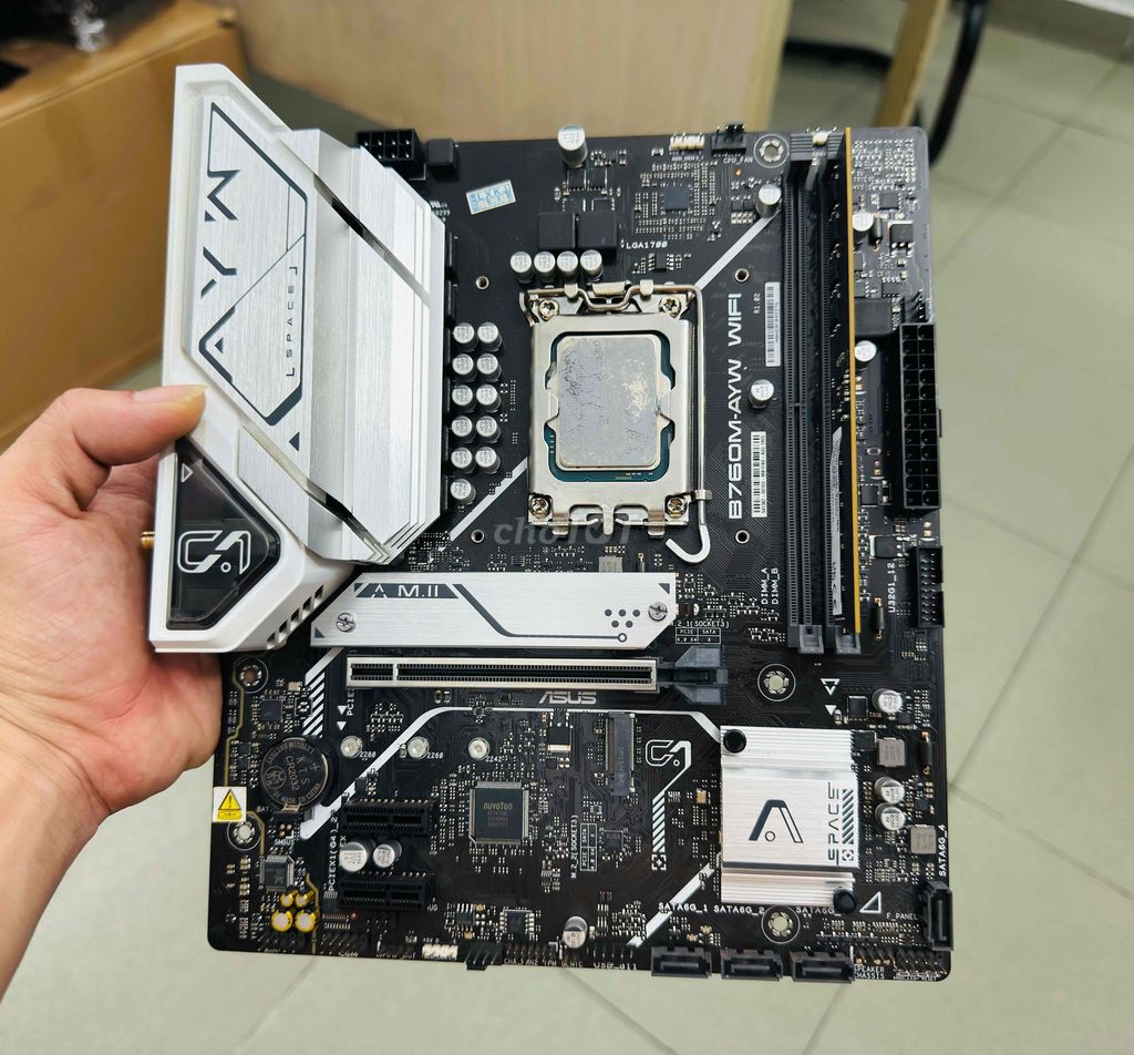 Asus B760M-AYW WIFI D5, i7 13700F Ram 16GB/4800 D5. Mua bán Linh kiện (RAM, Card...) tại Quận 12 Tp Hồ Chí Minh được đăng bởi Anh Tuan hình 1