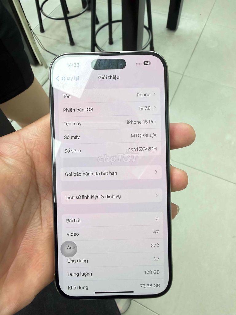 iPhone 15 Pro 256GB Xám. Mua bán Điện thoại tại Quận 8 Tp Hồ Chí Minh được đăng bởi nguyen thanh huy hình 1