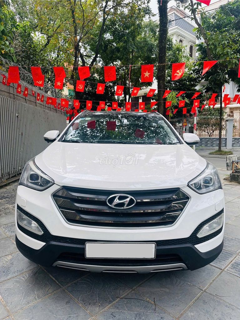 Hyundai Santa Fe 2015 2.4 Trắng 120000 km. Mua bán Ô tô tại Quận Hà Đông Hà Nội được đăng bởi vinhhb hình 11
