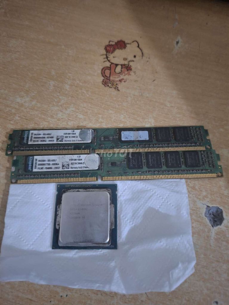 Combo chip g3240 RAM Kingston DDR3 mỗi thanh 4gb . Mua bán Linh kiện (RAM, Card...) tại Thị xã Sơn Tây Hà Nội được đăng bởi Minh Châu Đào hình 1