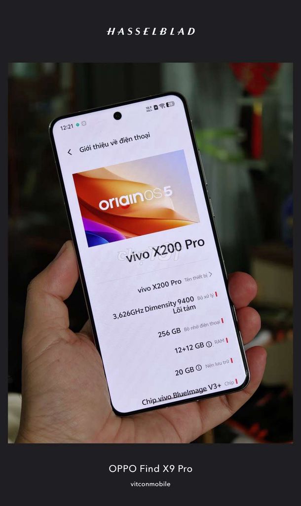 Vivo X200 Pro 12GB 256GB cực đẹp. pin 100. Mua bán Điện thoại tại Quận Cái Răng Cần Thơ được đăng bởi Kim Phú hình 1