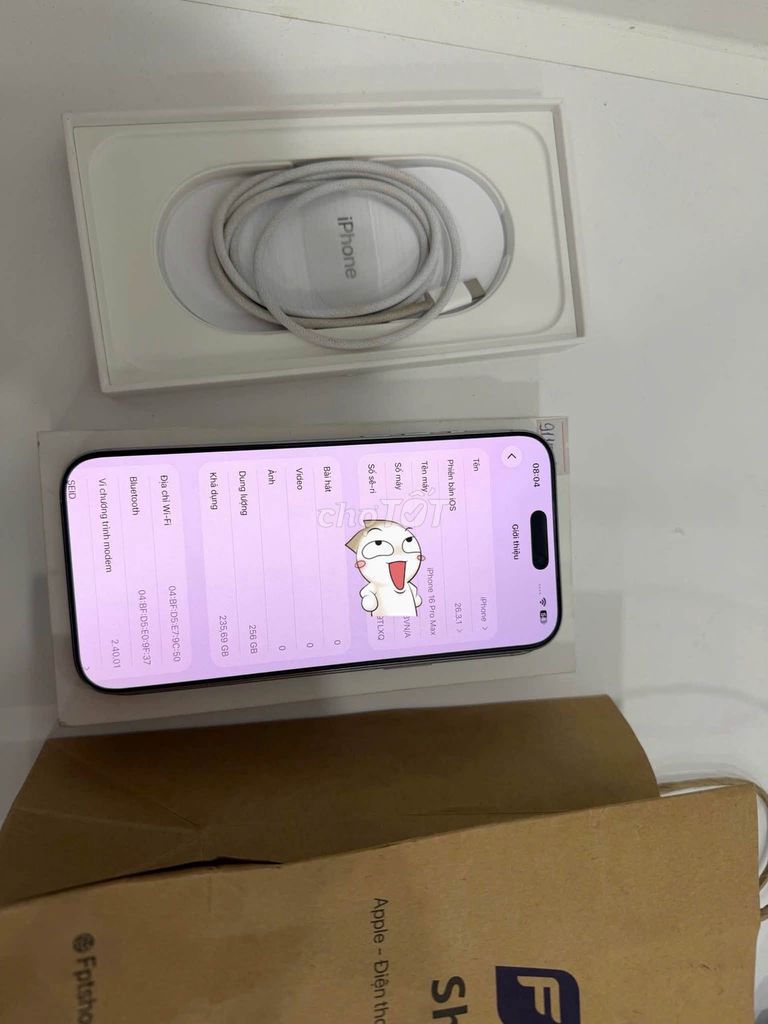Apple iPhone 16 Pro Max 256GB Như mới. Mua bán Điện thoại tại Quận 5 Tp Hồ Chí Minh được đăng bởi Hội Đồ Điện Tử hình 1