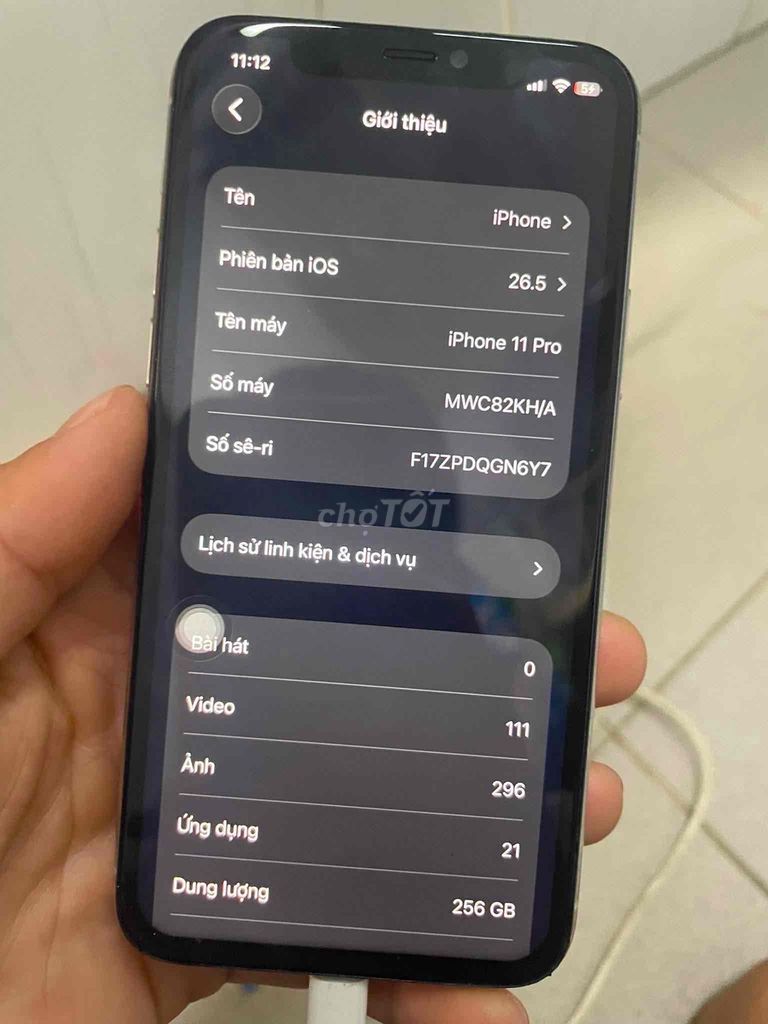 Apple iPhone 11 Pro 256GB Bạc. Mua bán Điện thoại tại Thành phố Thuận An Bình Dương được đăng bởi đức văn hình 1