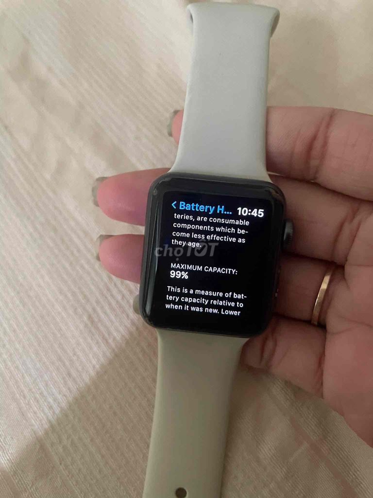 Apple Watch Series 3 Trắng 99%. Mua bán Thiết bị đeo thông minh tại Quận 8 Tp Hồ Chí Minh được đăng bởi nguyễn đoàn hình 1